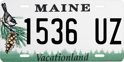 ME license plate 1536UZ