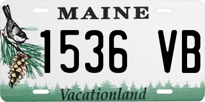 ME license plate 1536VB