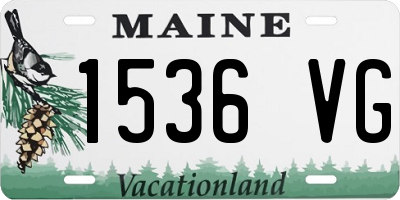 ME license plate 1536VG