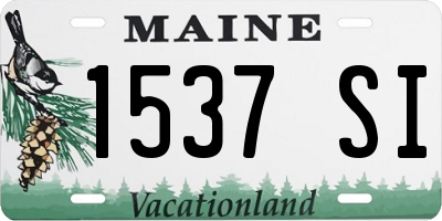 ME license plate 1537SI