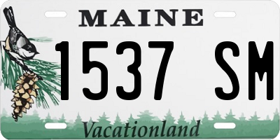 ME license plate 1537SM