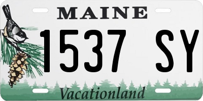 ME license plate 1537SY