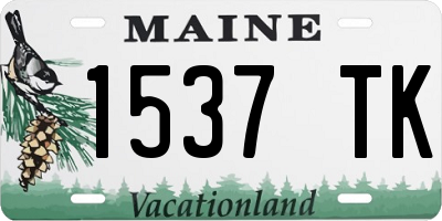 ME license plate 1537TK