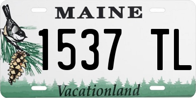 ME license plate 1537TL