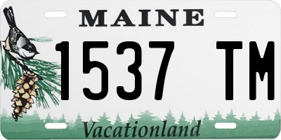 ME license plate 1537TM