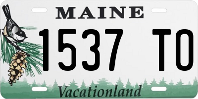 ME license plate 1537TO