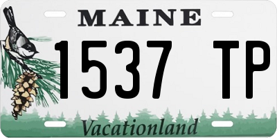 ME license plate 1537TP