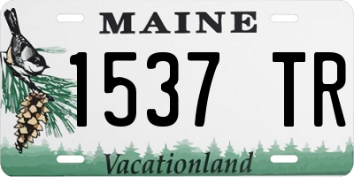 ME license plate 1537TR
