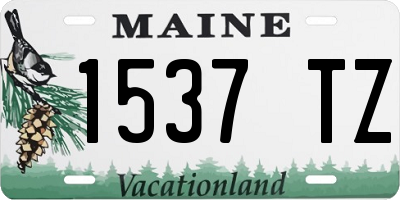 ME license plate 1537TZ