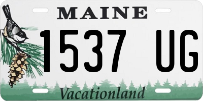 ME license plate 1537UG