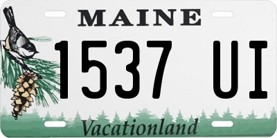 ME license plate 1537UI