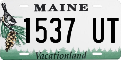 ME license plate 1537UT