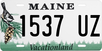 ME license plate 1537UZ