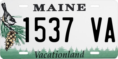 ME license plate 1537VA