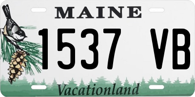 ME license plate 1537VB