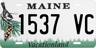 ME license plate 1537VC