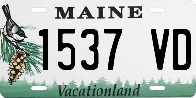 ME license plate 1537VD