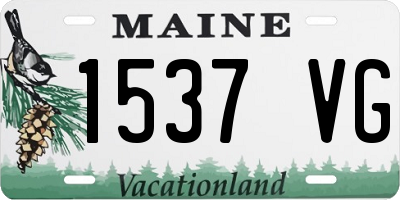 ME license plate 1537VG