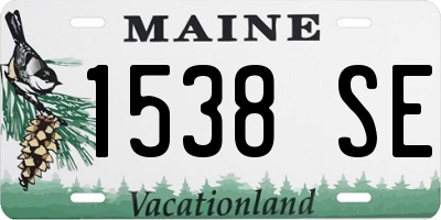 ME license plate 1538SE