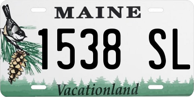 ME license plate 1538SL