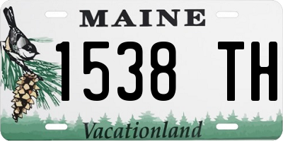 ME license plate 1538TH