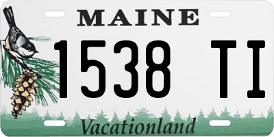 ME license plate 1538TI