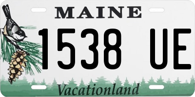 ME license plate 1538UE