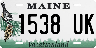 ME license plate 1538UK