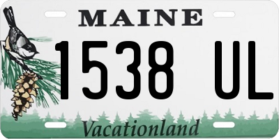 ME license plate 1538UL