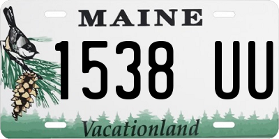 ME license plate 1538UU