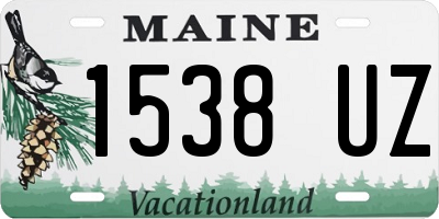 ME license plate 1538UZ
