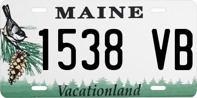 ME license plate 1538VB