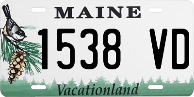ME license plate 1538VD