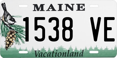 ME license plate 1538VE