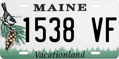 ME license plate 1538VF