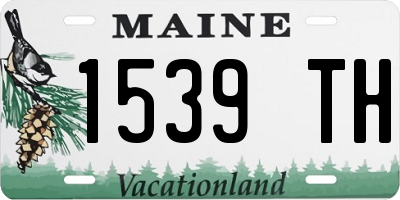ME license plate 1539TH