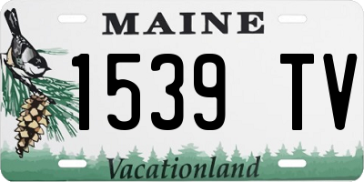 ME license plate 1539TV