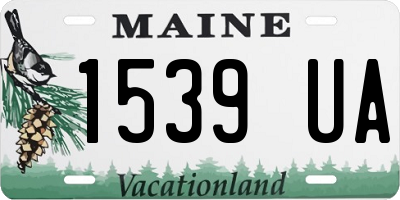ME license plate 1539UA
