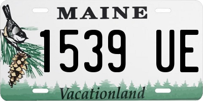 ME license plate 1539UE