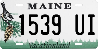 ME license plate 1539UI