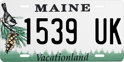 ME license plate 1539UK