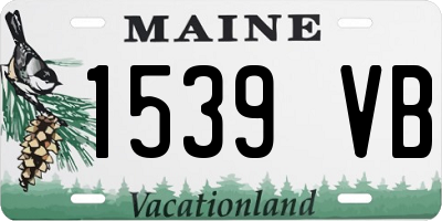 ME license plate 1539VB