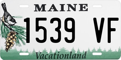 ME license plate 1539VF