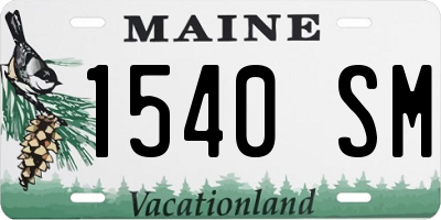 ME license plate 1540SM