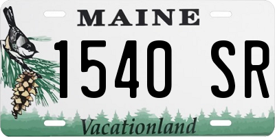 ME license plate 1540SR