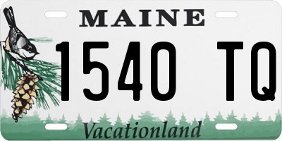 ME license plate 1540TQ