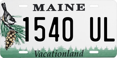 ME license plate 1540UL