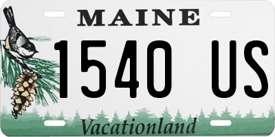 ME license plate 1540US