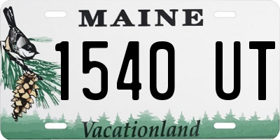 ME license plate 1540UT