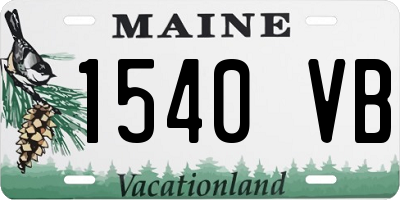 ME license plate 1540VB